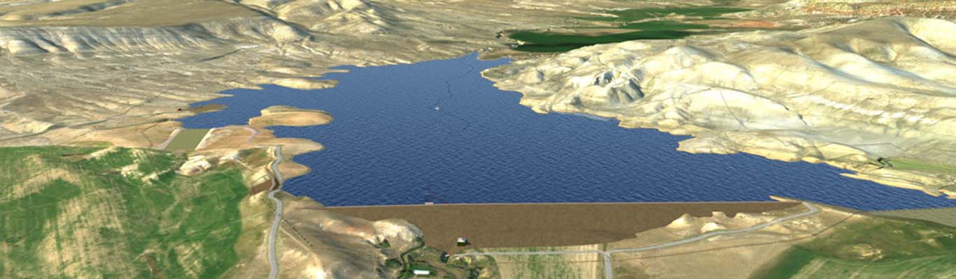 3D model of a reservoir