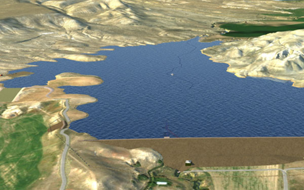 3d model of a reservoir