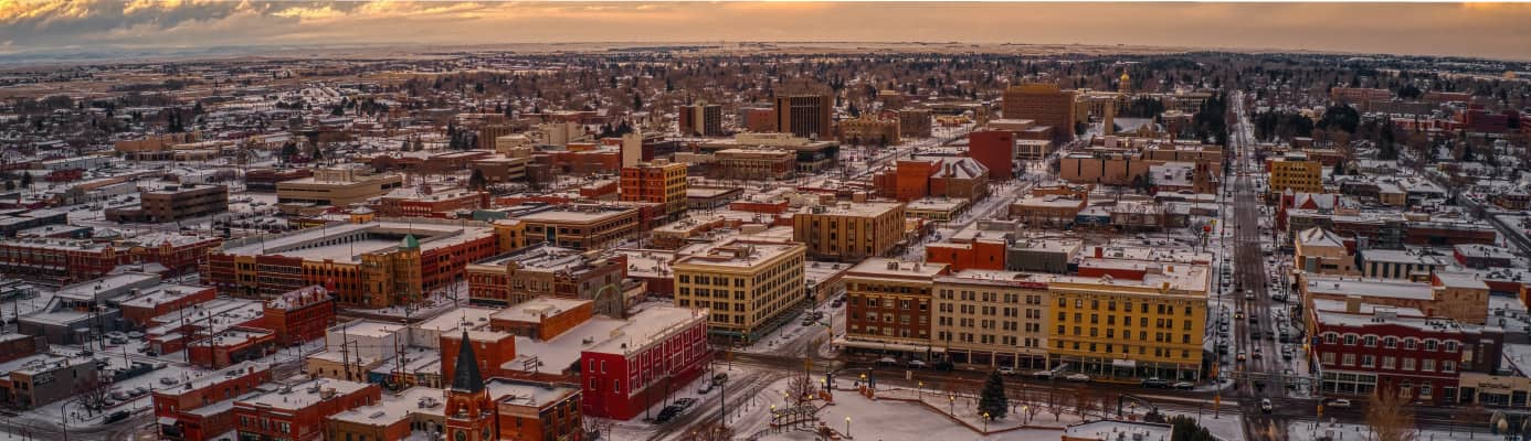 Aerial photo of Cheyenne, WY