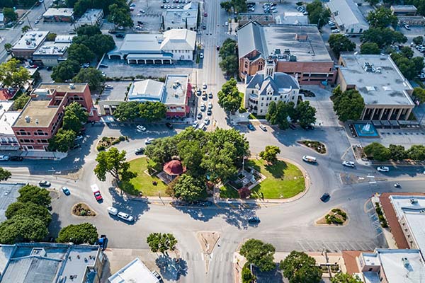 New Braunfels, TX aerial photo