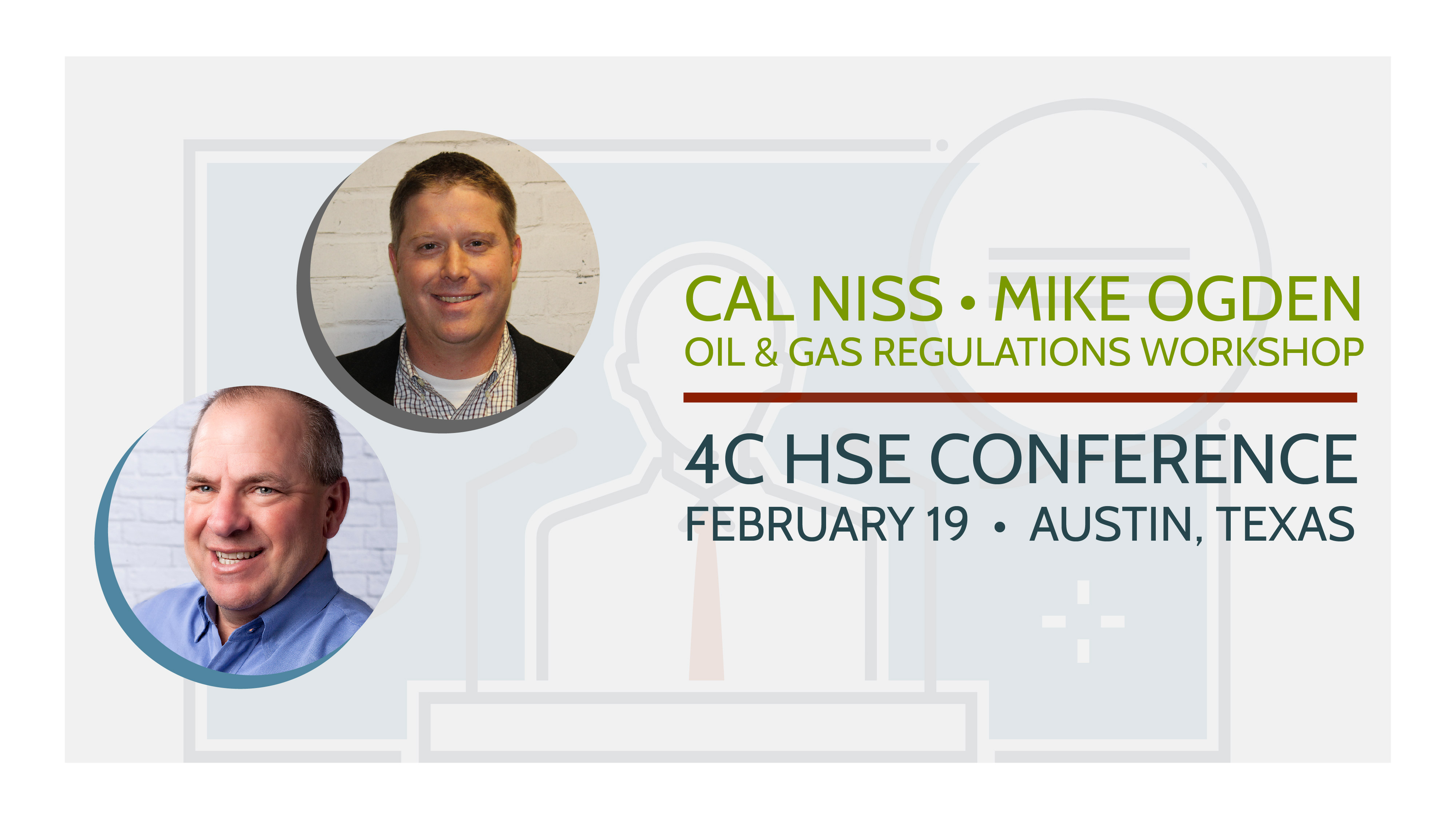 Oil and Gas workshop at 4C Conference