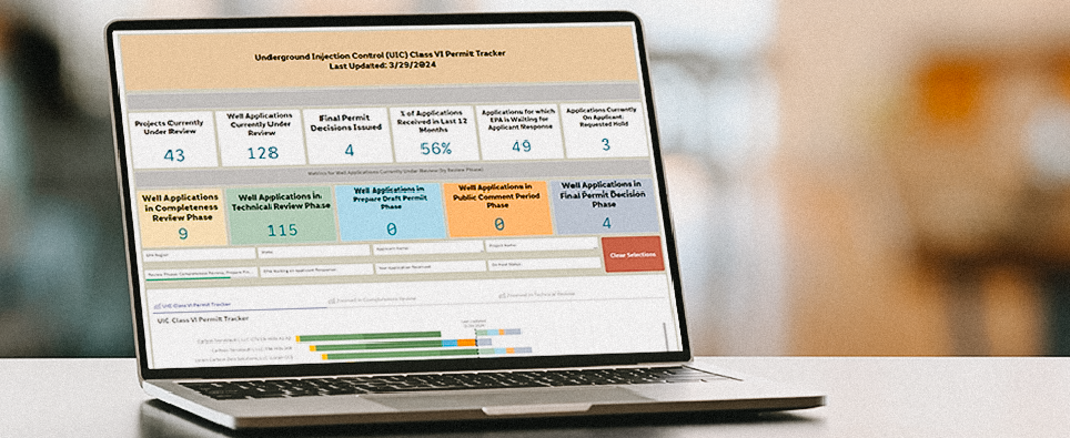 EPA UIC Program Launches New Class VI Well Permitting Tools
