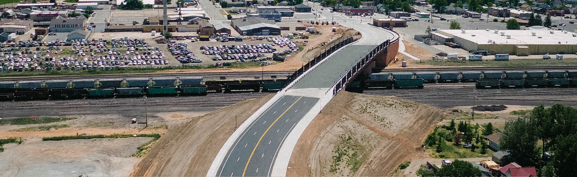 Union Pacific Railroad Overpass Roadway Design Hero
